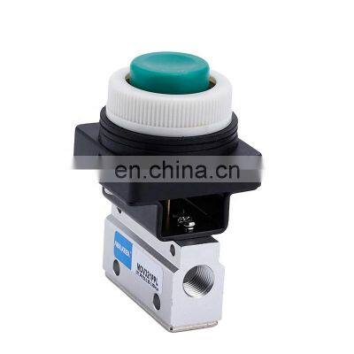 High Quality MOV Series G1/8 3/2 Way Aluminum Alloy Distinctive MOV321EB Manually Mechanical Pneumatic Valve