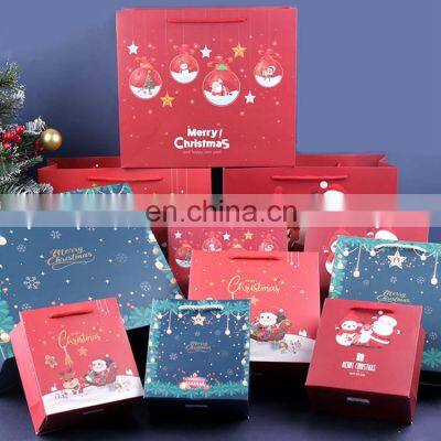 Custom Printed Mini Christmas Shopping Bag Kraft Gift Paper Bag No Minimum Small photo-4