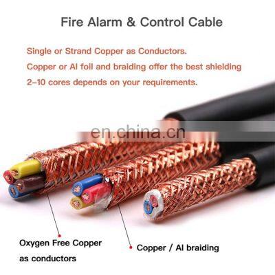 3 Core Bare Copper Fire Alarm Cable Multi Core Solid Copper Conductor Auto Control Cable photo-2