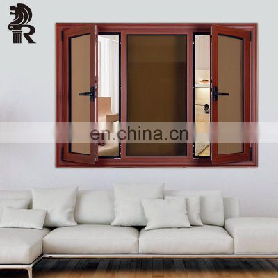 Aluminium Window Door Modern Aluminum Frame Swing Balcony Screen Windows