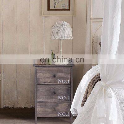 2 Cupboard 2 Wicker Drawer Basket White Storage Unit