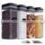 Storage Sets Talented Labels Plastic Canisters Premium Countertop Shelf Separators Kitchen Organization Pantry