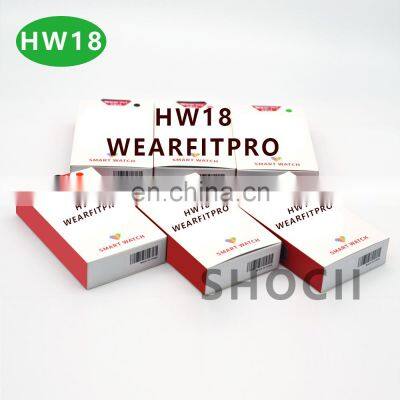 2022 Hot HW18 Smart Watch Custom Serie 7 IWO Reloj Inteligente Sport Fitness Tracker HW18 Smartwatch for IOS Android