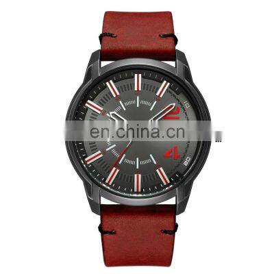 CURREN 8306 Men's Simple Style Watches Quartz Movement Fashion&Casual Colorful Leather Band Watches