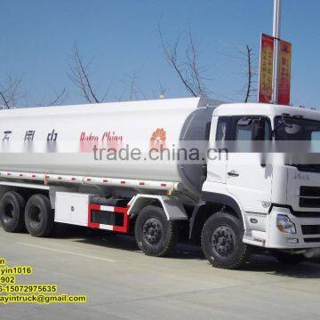 30000 Litres Dongfeng Tianlong 8x4 oil tank truck fuel tank truck fueling vehicle