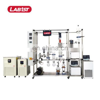 multi stage glass wiped film oil distillation equipment