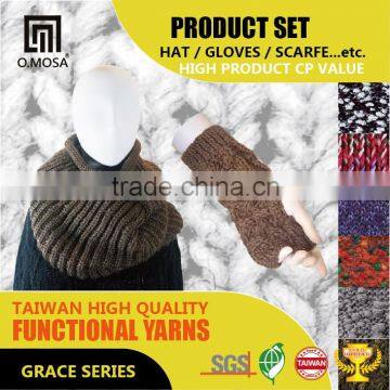 OM2918 O.MOSA 3G Fashion Accessories Acrylic Alpaca Polyester Cross Cable City Gloves photo-2