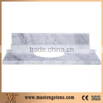 Popular Marble Color USA Standard Size White Carrera Marble Vanity Top