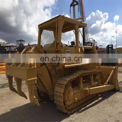 Used cat dozers d7f with ripper , Japan made cat machine , Low working hours cat dozer