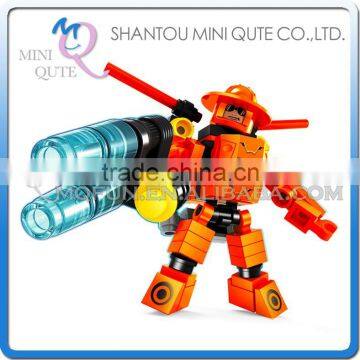 Mini Qute DIY city outer space guarder robot astronaut super hero action figure plastic building block educational toy NO.25264