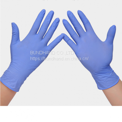 Violet Blue Disposable Nitrile Powder Free Medical Examination Gloves photo-3