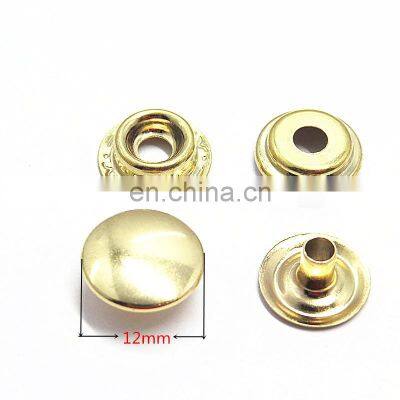 12mm Round Brass Metal Snap Button Push Button for Clothes photo-2