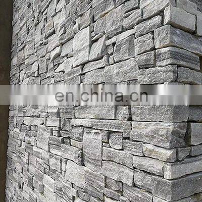 High Quality Siding Exterior Face Concrete Natural Grey Cement Natural Cultural Stone Veneer Panel Wall Tiles Cladding