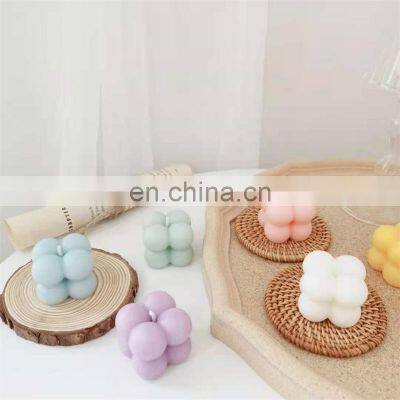 New Style Multiple Factory Natural Soy Wax High Quality Luxury Scented Bubble Cube Aromatherapy Candles For Home Decoration