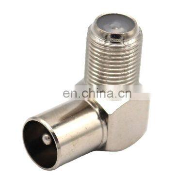 f type connector for tv to f connector coaxial tv for f female connector to Pal male right angle