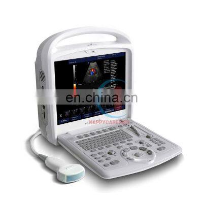 HC-A055 Medical Human or Veterinary Use 15 Inch LCD Medical Monitor Portable Fully Digital Doppler System Ultrasound Scanner