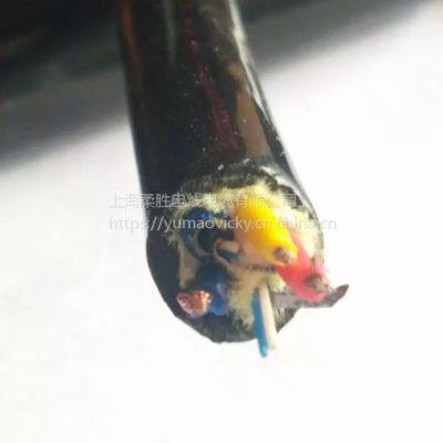 Power cable 3-core 1.0/1.5/2/3.0+ 4-core single-mode optical fiber combination anti-seawater cable Underwater floating cable