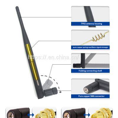433mhz Wifi 2.4g 5.8g Gsm 3g 4g Lte Antenna 5dbi 8dbi 10dbi Rubber Antenna Duck Glue Stick With Sma Connector