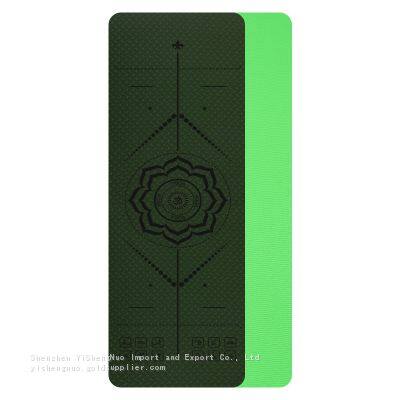Home Use Pilates Eco Non Slip Sharp Shape Dual Tpe Yoga Mat Tpe Yoga Mat Eco Friendly photo-2