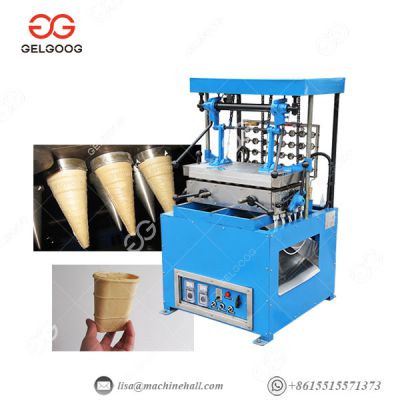 Semi Automatic Waffle Ice Cream Cone Wafer Biscuit Making Machine