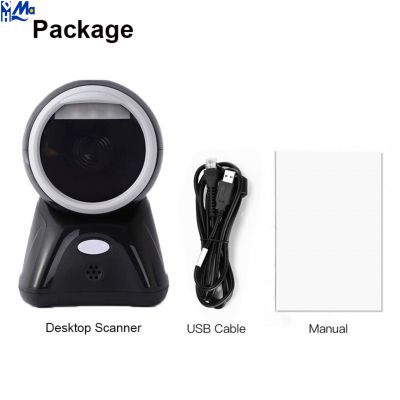 High Speed Desktop Qr Barcode Scanner 2D Omni-Directional Barcode Scanning Platform POS System for Store