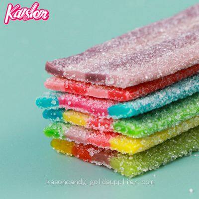 Good Quality Fruit Flavors Sour Belt Gummy Candy photo-3