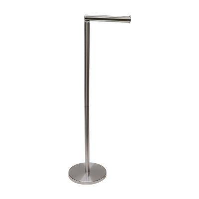 Commercial stainless steel tissue holder for hotels, household roll tissue holder vertically raised seven-shaped bathroom tissue holder