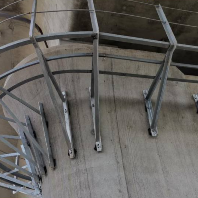 High Speed Railway Pier Suspension Fence, Bridge Protection Fence Support Inspection Ladder, Strong Corrosion Resistance photo-2