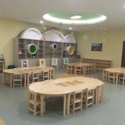 Kindergarten oak cabinet