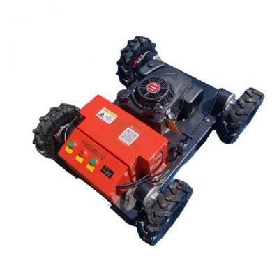 Agricultural Robotic Gasoline Electric Motor Driven Remote Control Mower With Tracks photo-3