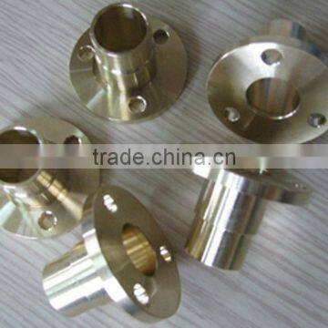 hardware parts brass nuts on machine