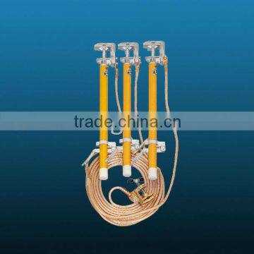 Earth rod set with earthing wire and clamp