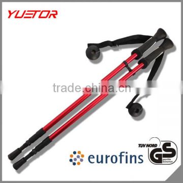 3 section antishock retractable aluminum climbing stick