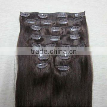 2015 new arrival factory price Mongolian 100% remy human clip in hair