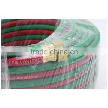 1/4 Inch x 25FT Crimped Brass Adapter 300 Psi Oxygen Acetylene Twin Hose photo-5