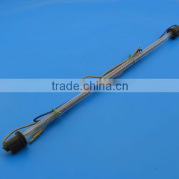 Glass tube defroster heater