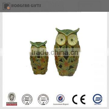 Hotsale LED harvest festival porcelain owl light