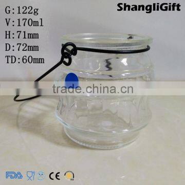 Candle Holder 170ml Clear Candle Jar Cylinder Glass Jars