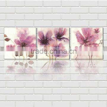 Purple Flower Waterproof Oil Canvas Printed Painting
