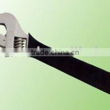 adjustable wrench, chorme plated American type single-colored dipping