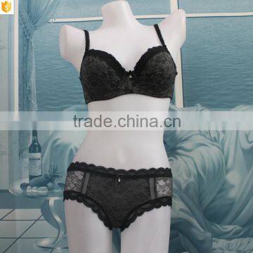 2016 trade assurance printed floral embroidery bra set shantou