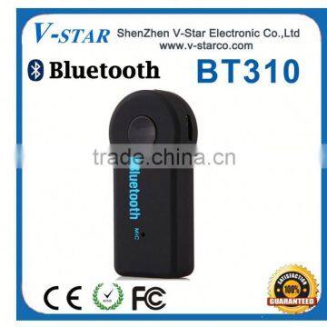 3.5mm Bluetooth Receiver for Car Audio is In-vehicle Wireless Handsfree System With Microphone