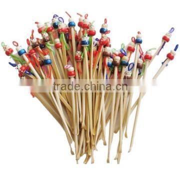 Clean Ears and Remove Wax with Doll Heads Bamboo Handmade Earpicks