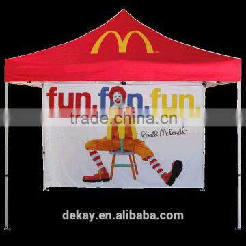 10x10 full color dye sublimation custom trade show folding canopy tent