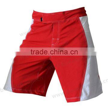 red whit mma short, mma wear