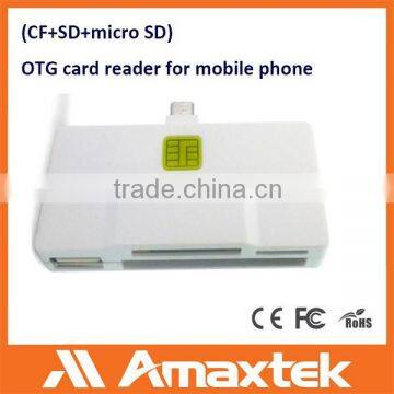 High Quality New Multifunction OTG Micro USB Smart Card Reader