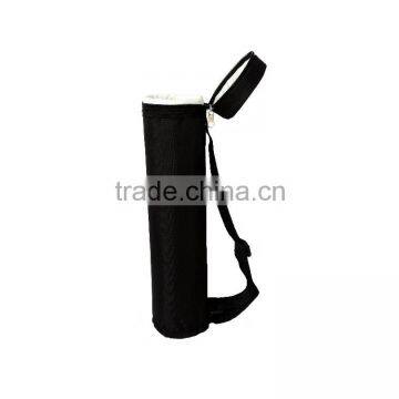 custom PEVA lining shoulder cylindrical one pack wine cooler bag