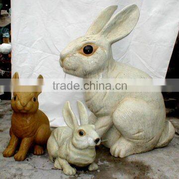 FRP rabbit statue