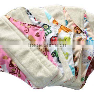 2016 Reusable Sanitary Pads / Bamboo Charcoal Cloth Lady Menstrual pads