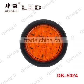24V led 4" round auto waterproof 28 LEDs tail light trailer led tail light
